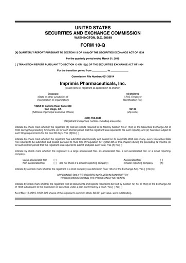 Vorschaubild Harrow, Inc. 10-Q Quartalsbericht 2015 