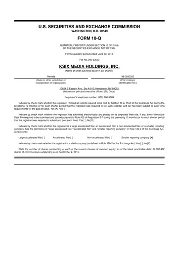 Thumbnail SurgePays 10-Q Quarterly Report FY2015 