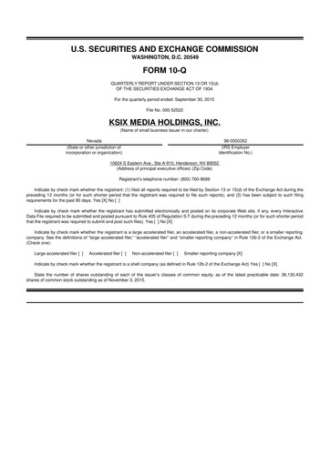 Thumbnail SurgePays 10-Q Quarterly Report FY2015 