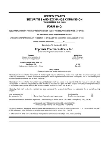 Vorschaubild Harrow, Inc. 10-Q Quartalsbericht 2015 