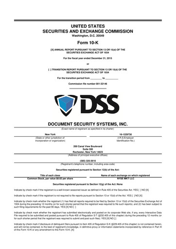 Thumbnail DSS, Inc. (Document Security Systems) 10-K Annual Report 2015