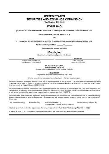 Vorschaubild TON Strategy Co. 10-Q Quartalsbericht 2016 