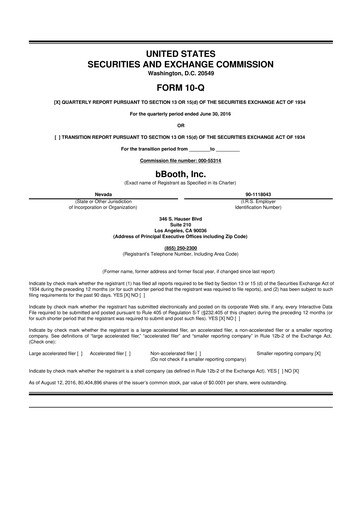 Vorschaubild TON Strategy Co. 10-Q Quartalsbericht 2016 