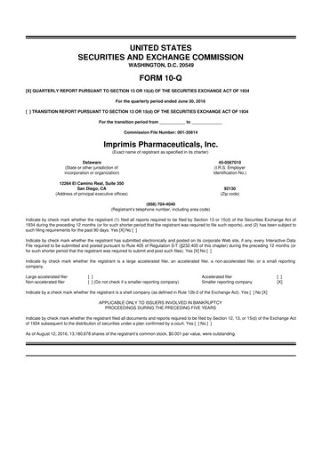 Vorschaubild Harrow, Inc. 10-Q Quartalsbericht 2016 