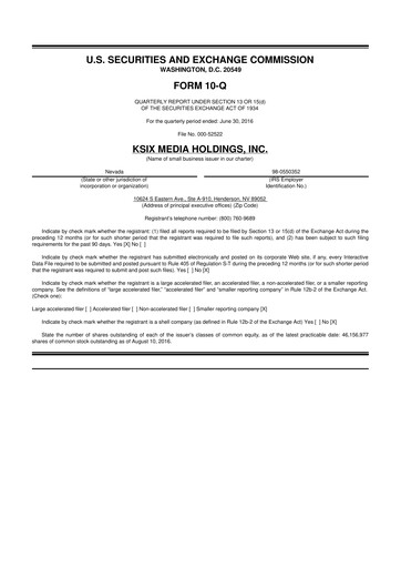 Thumbnail SurgePays 10-Q Quarterly Report FY2016 