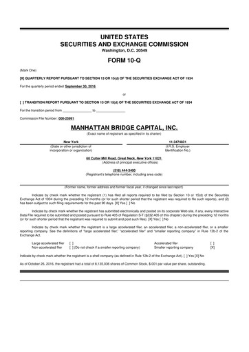 Vorschaubild Manhattan Bridge Capital
 10-Q Quartalsbericht 2016 