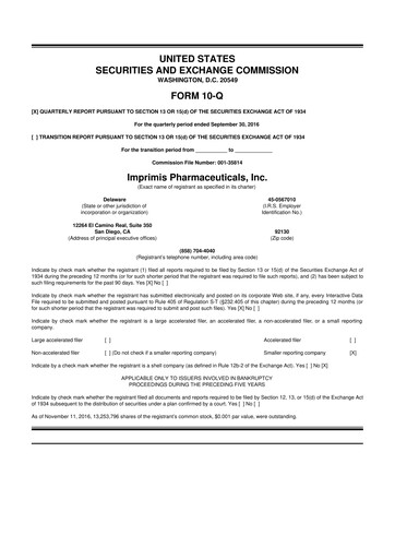 Vorschaubild Harrow, Inc. 10-Q Quartalsbericht 2016 