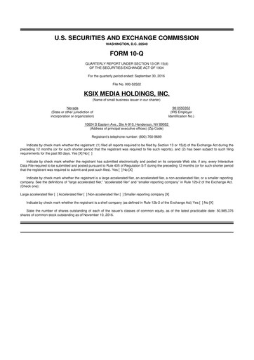 Thumbnail SurgePays 10-Q Quarterly Report FY2016 