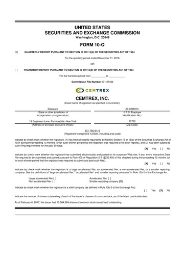 Thumbnail Cemtrex 10-Q Quarterly Report FY2017 