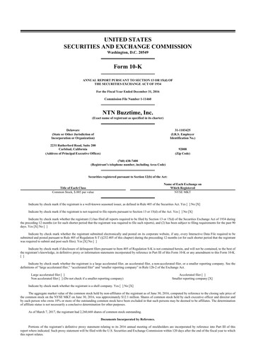 Thumbnail Eterna Therapeutics 10-K Annual Report 2016