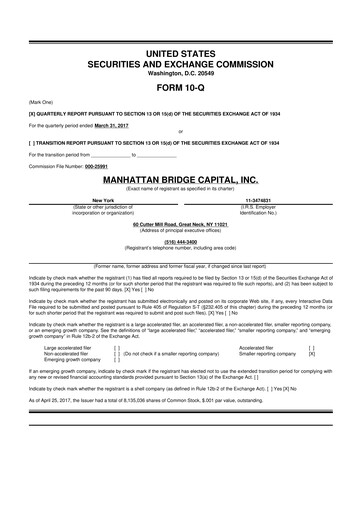 Vorschaubild Manhattan Bridge Capital
 10-Q Quartalsbericht 2017 