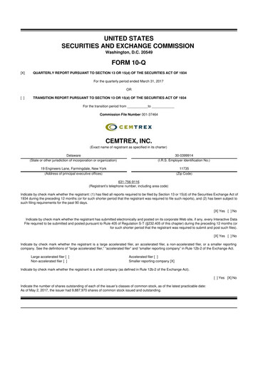Thumbnail Cemtrex 10-Q Quarterly Report FY2017 