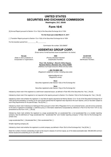 Thumbnail Addentax Group 10-K Annual Report 2017