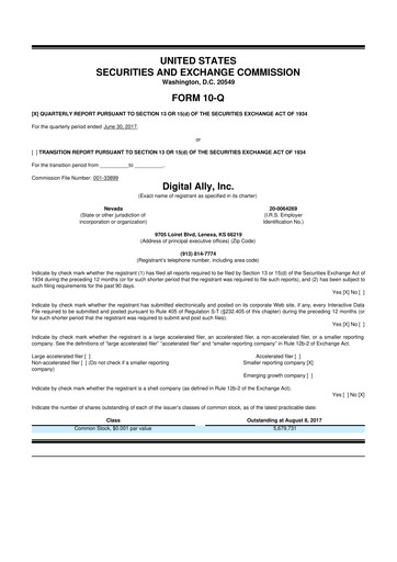 Thumbnail Digital Ally 10-Q Quarterly Report FY2017 