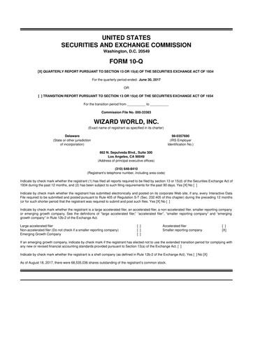 Thumbnail Prairie Operating 10-Q Quarterly Report FY2017 