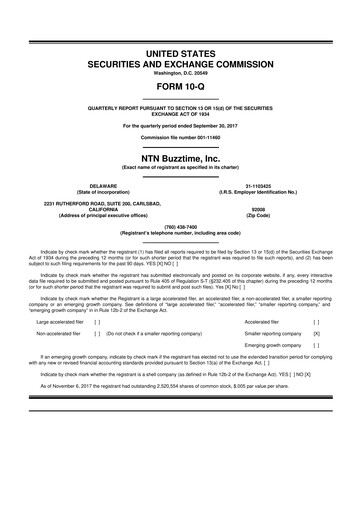 Thumbnail Eterna Therapeutics 10-Q Quarterly Report FY2017 