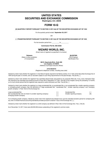 Thumbnail Prairie Operating 10-Q Quarterly Report FY2017 