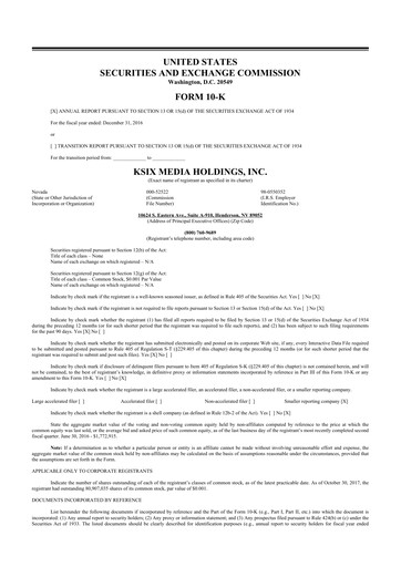 Thumbnail SurgePays 10-K Annual Report 2016