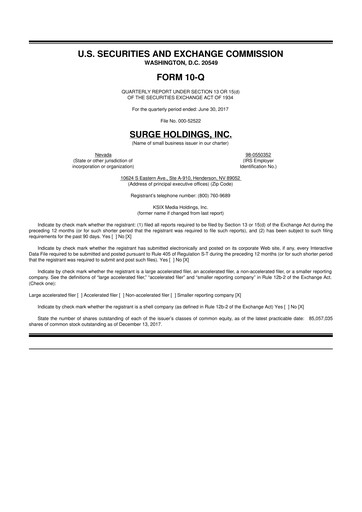 Thumbnail SurgePays 10-Q Quarterly Report FY2017 