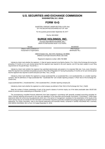 Thumbnail SurgePays 10-Q Quarterly Report FY2017 