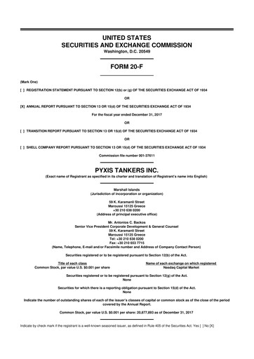 Thumbnail Pyxis Tankers 20-F Annual Report 2017