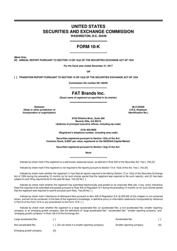 Thumbnail FAT Brands 10-K Annual Report 2017