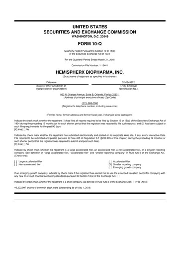 Thumbnail AIM ImmunoTech
 10-Q Quarterly Report FY2018 