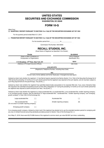 Thumbnail fuboTV 10-Q Quarterly Report FY2018 