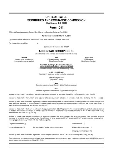 Thumbnail Addentax Group 10-K Annual Report 2018