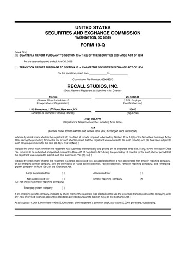 Thumbnail fuboTV 10-Q Quarterly Report FY2018 