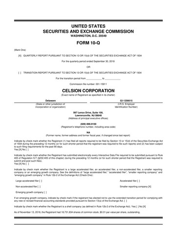 Miniature Imunon 10-Q Rapport trimestriel 2018 