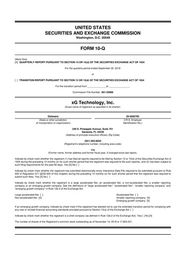 Thumbnail Vislink Technologies
 10-Q Quarterly Report FY2018 