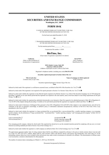 Thumbnail Lineage Cell Therapeutics
 10-K Annual Report 2018