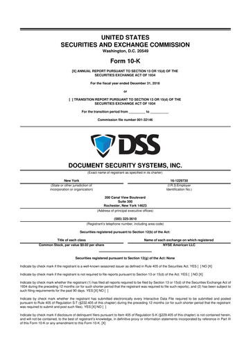 Thumbnail DSS, Inc. (Document Security Systems) 10-K Annual Report 2018