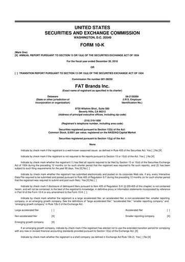 Thumbnail FAT Brands 10-K Annual Report 2018