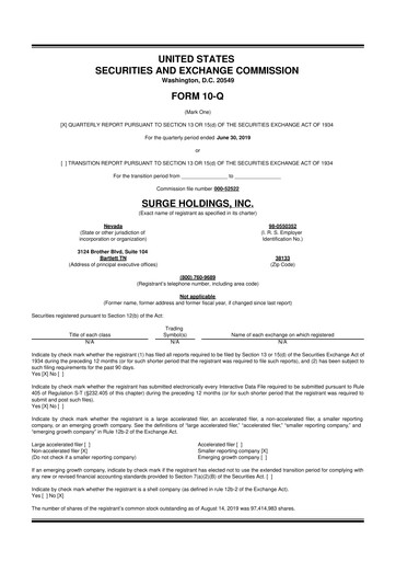 Thumbnail SurgePays 10-Q Quarterly Report FY2019 