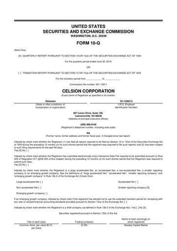 Miniature Imunon 10-Q Rapport trimestriel 2019 