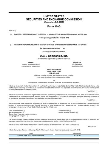 Vorschaubild Envela Corporation 10-Q Quartalsbericht 2019 