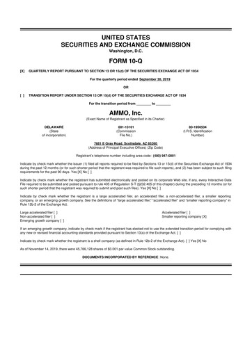 Thumbnail Outdoor Holding Company
 10-Q Quarterly Report FY 