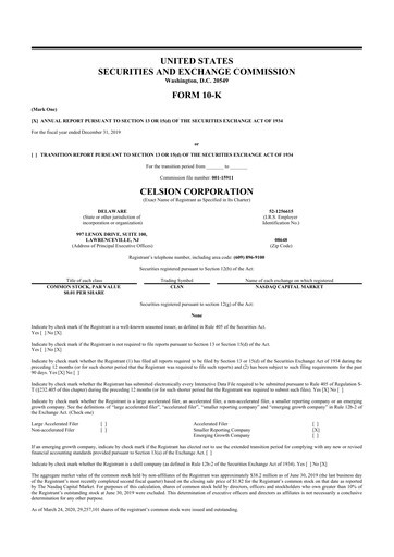 Thumbnail Imunon 10-K Annual Report 2019