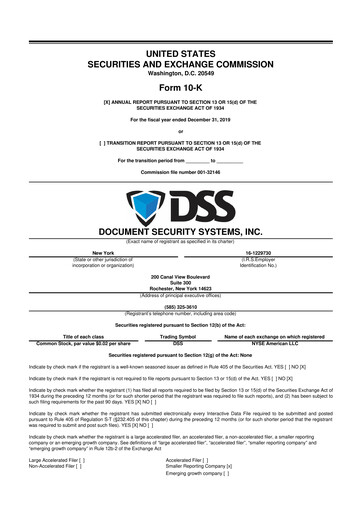 Thumbnail DSS, Inc. (Document Security Systems) 10-K Annual Report 2019