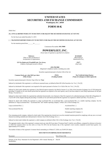 Thumbnail PowerFleet
 10-K Annual Report 2019