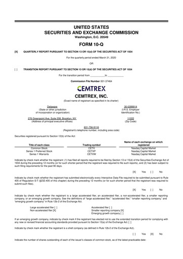 Thumbnail Cemtrex 10-Q Quarterly Report FY2020 