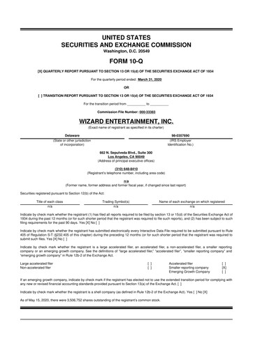 Thumbnail Prairie Operating 10-Q Quarterly Report FY 