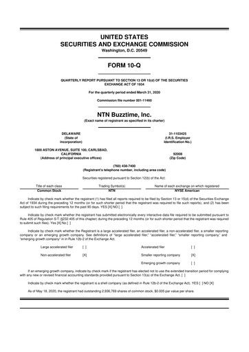 Thumbnail Eterna Therapeutics 10-Q Quarterly Report FY2020 