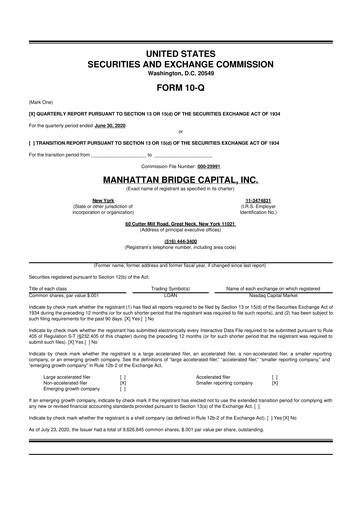 Vorschaubild Manhattan Bridge Capital
 10-Q Quartalsbericht 2020 