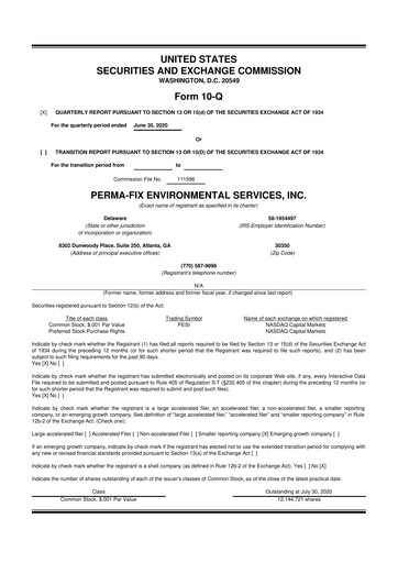 Miniature Perma-Fix Environmental Services 10-Q Rapport trimestriel 2020 