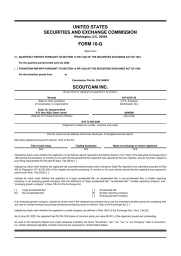 Thumbnail Odysight.ai 10-Q Quarterly Report FY2020 