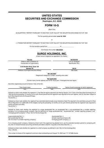 Thumbnail SurgePays 10-Q Quarterly Report FY2020 