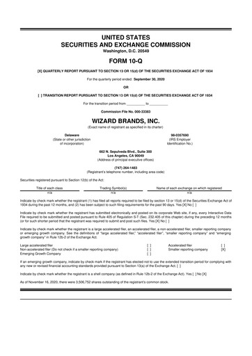 Thumbnail Prairie Operating 10-Q Quarterly Report FY2020 